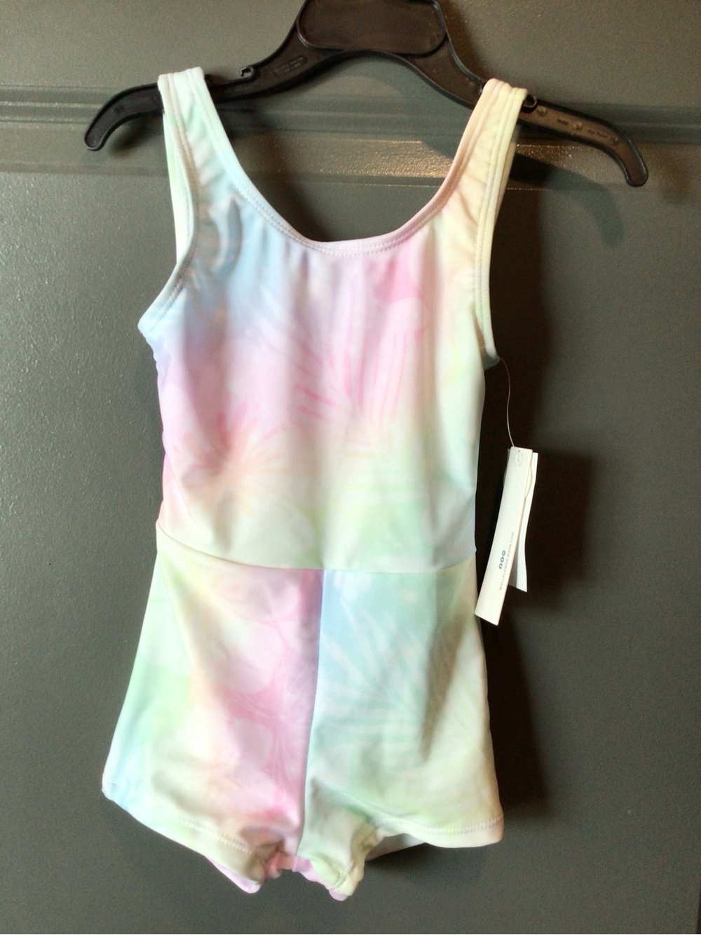 Wallflower Girls Pastel One-Piece Romper Swimsuit